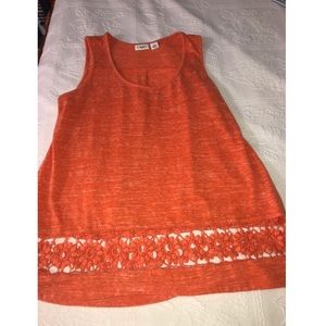 burnt orange cato tank top